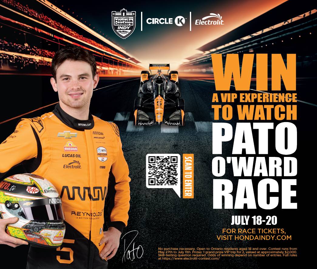Win a VIP Experience to Watch Pato O'Ward Race